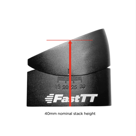 Triathlon Riser Adjustable Angled Riser Block For Aero Bars | Anodised Aluminium