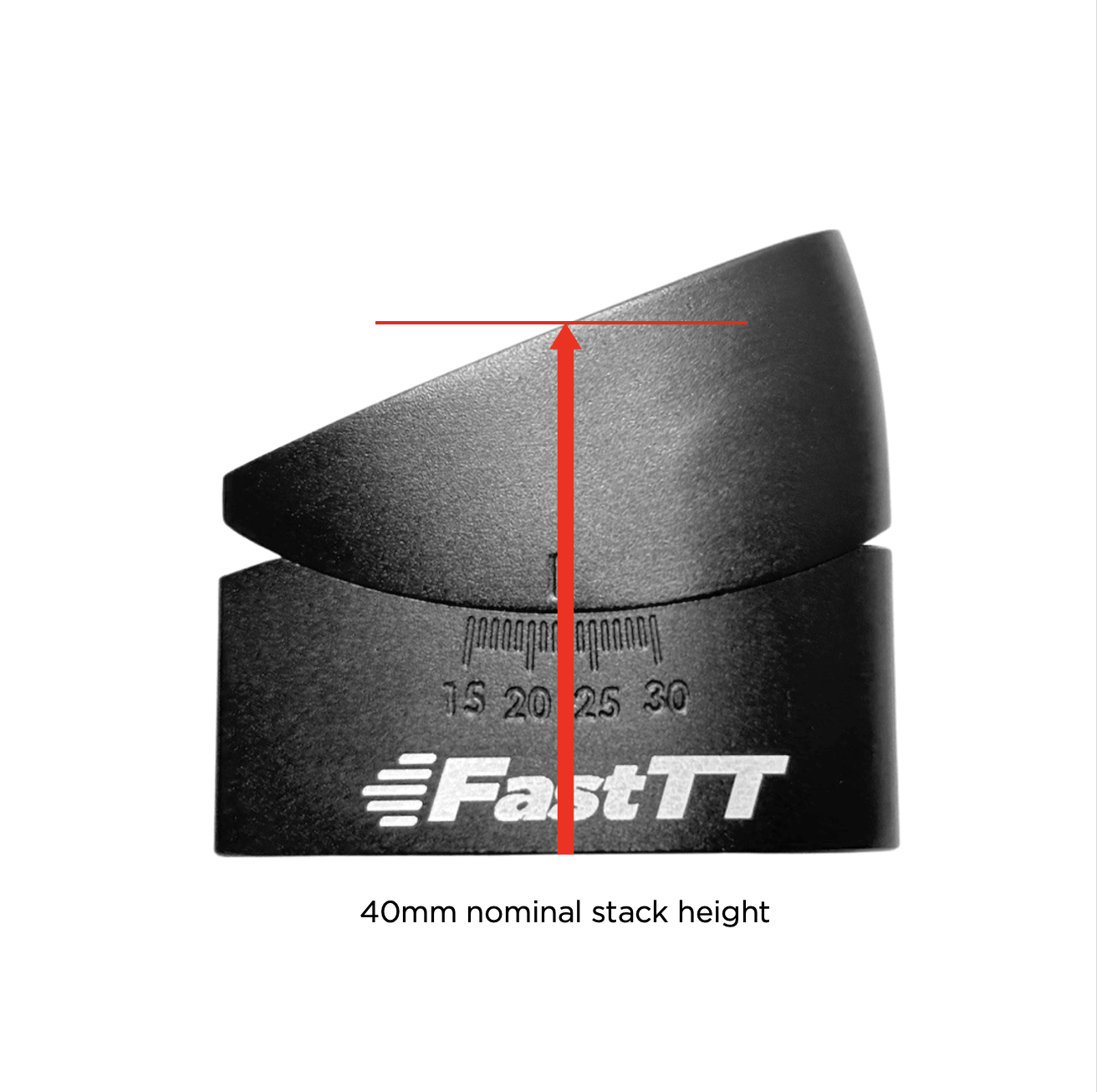 Aero Bars 用の調整可能な角度付きライザーブロック | 陽極酸化